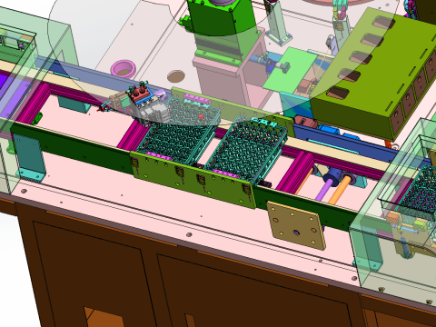 Pruimenbloesemschroefdetectieapparatuur SolidWorks 3D 3D Model