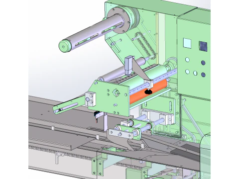 Fully automatic pillow packaging machine SolidWorks 3D 3D Model