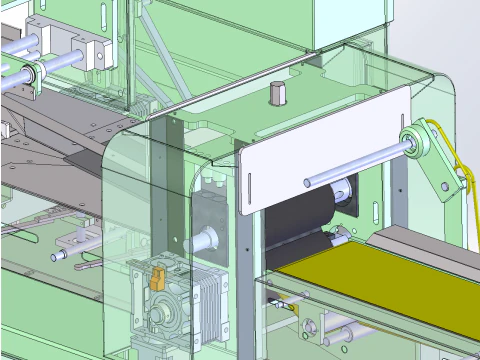 Fully automatic pillow packaging machine SolidWorks 3D 3D Model