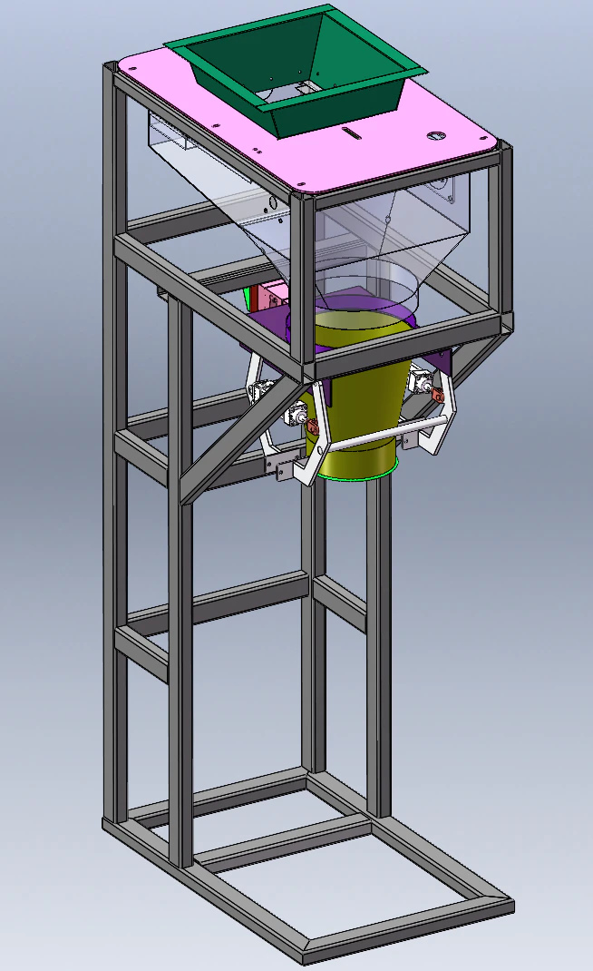 Paketleme makinesi torbalama makinesi SolidWorks 3D 3D Model .c4d .max .obj .3ds .fbx .stl .blend