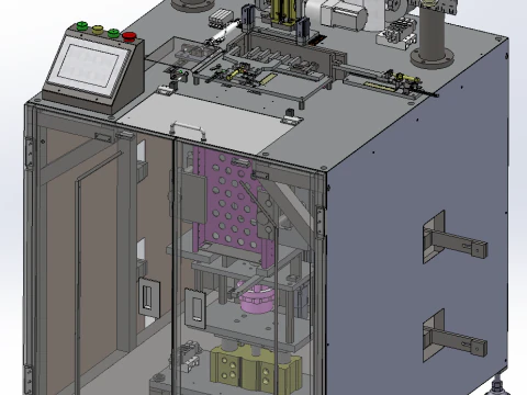 Mesin pengumpan tangen SolidWorks 3D Model 3D