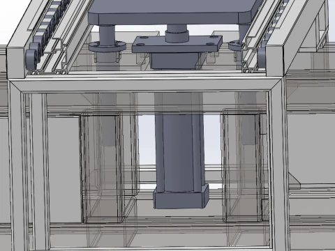 Longmen style 15T press machine 3D Model