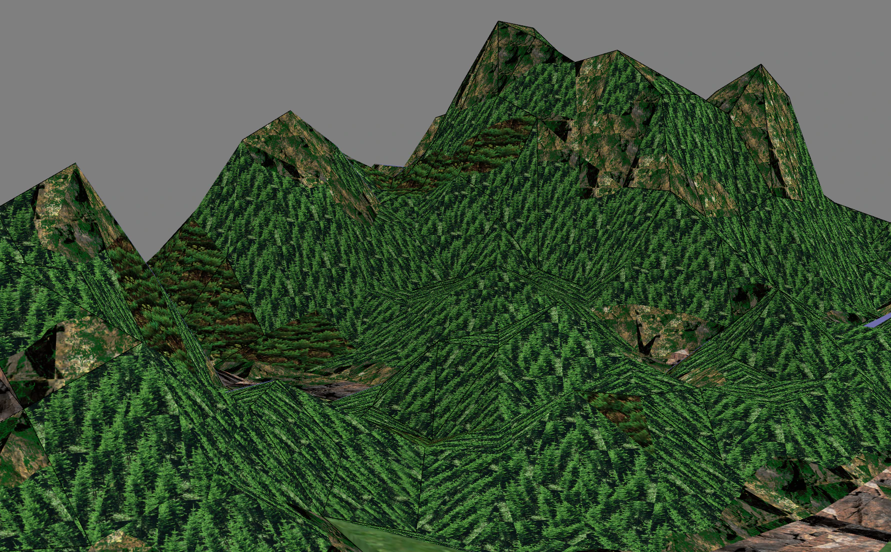 S&uuml;rekli ve dik dağ zirveleri 3D Model .c4d .max .obj .3ds .fbx .stl .blend 