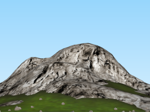 Dangerous and towering rocky peaks 3D Model