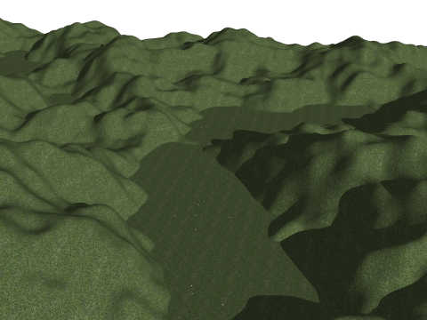 Modèle SketchUp de chaîne de montagnes moderne Modèle 3D