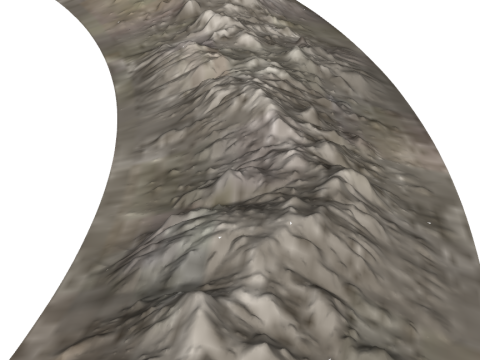 圆形山脉的SketchUp模型 3D 模型