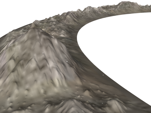 圆形山脉的SketchUp模型 3D 模型