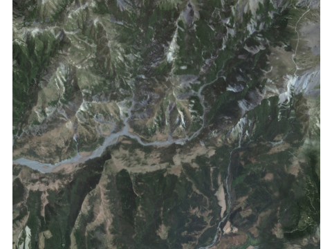 Modelo SketchUp de riachos de montanhas e cânions Modelo 3D