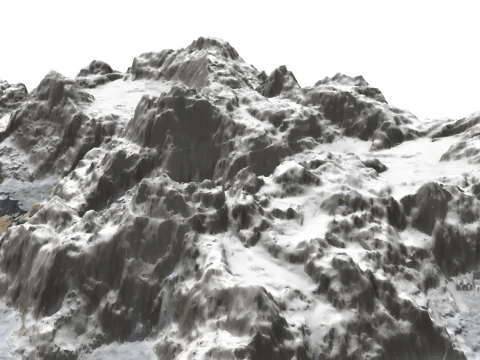 Glacier Plateau and Stream Landforms Sketchup Model 3D Model