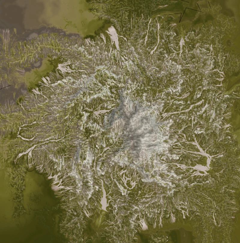 Y&uuml;kselme ve su erozyonunun hakim olduğu izole y&uuml;ksek dağ yer şekillerinin inşası Sketchup modeli 3D Model .c4d .max .obj .3ds .fbx .stl .blend 