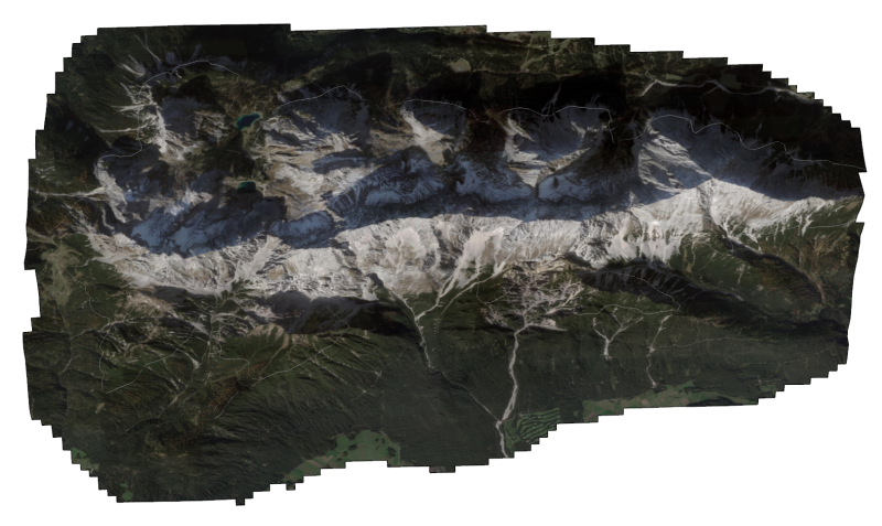 Les glaciers de haute altitude érodent les zones montagneuses Modèle 3D .c4d .max .obj .3ds .fbx .stl .blend