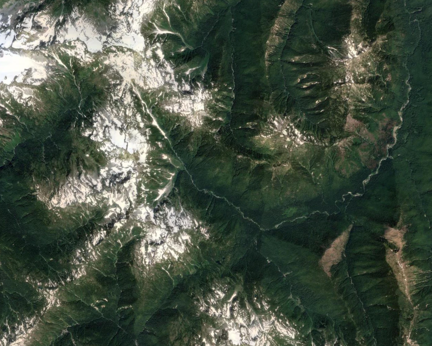 Paysage de hautes montagnes et de canyons dans le mod&egrave;le Sketchup des montagnes Hengduan Modèle 3D .c4d .max .obj .3ds .fbx .stl .blend 