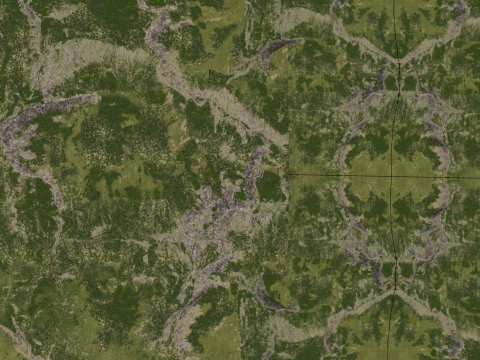 Valley mountain range hill mountain landscape Sketchup model 3D Model