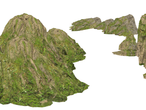 पर्वत श्रृंखला और पीक एसयू मॉडल 3D मॉडल