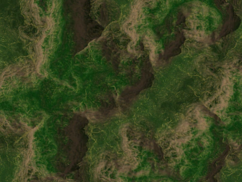 Hilly landforms dominated by water erosion in humid areas SketchUp model 3D Model