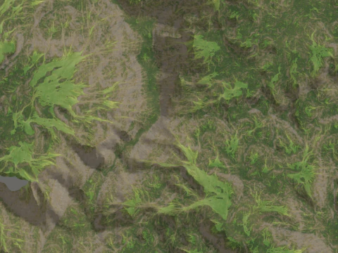 Hilly landscape dominated by water erosion in karst areas SketchUp model 3D Model
