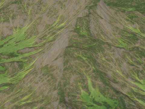 Paesaggio collinare dominato dall'erosione dell'acqua nelle aree carsiche Modello SketchUp Modello 3D