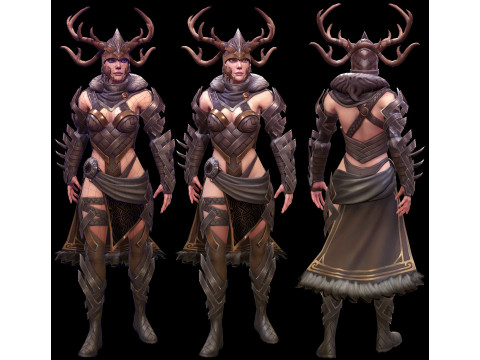 30 комплектів моделей жіночих персонажів 3D Модель