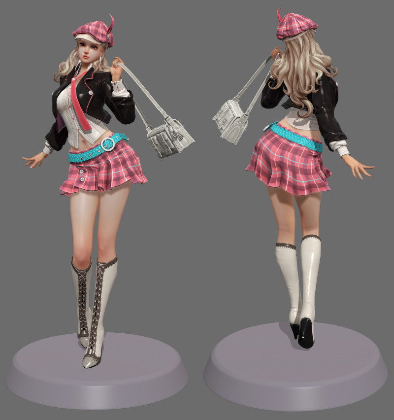 30 комплектів моделей жіночих персонажів 3D Модель .c4d .max .obj .3ds .fbx .stl .blend