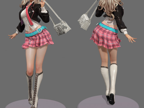 30 комплектів моделей жіночих персонажів 3D Модель