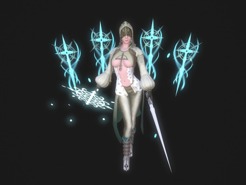 30 комплектів моделей жіночих персонажів 3D Модель