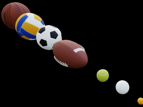 बॉल मॉडल संपत्ति 3D मॉडल