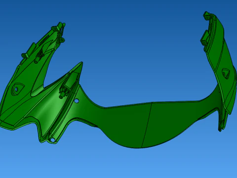 Design of Automobile Front Bumper Body Mold UG step 3D Model