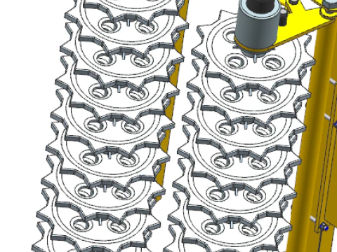 Grapevine Pre-pruning Machine UG10 3D Model