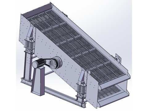 YAH2460 원형 진동체 스크린 SW 3D CAD 도면 3D 모델