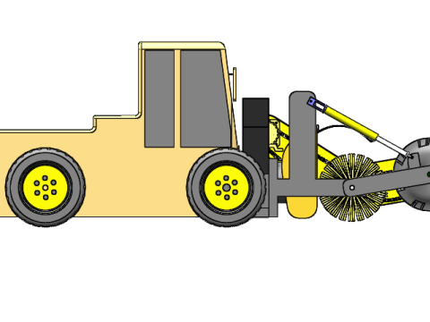 Snow shovel SW 3D 3D Model