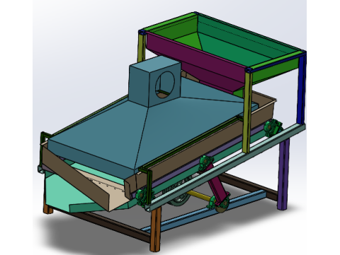 곡물진동체 SW 3D 3D 모델