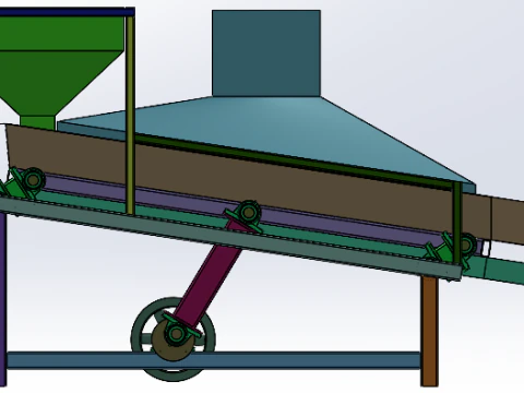 Grain vibrating screen SW 3D 3D Model