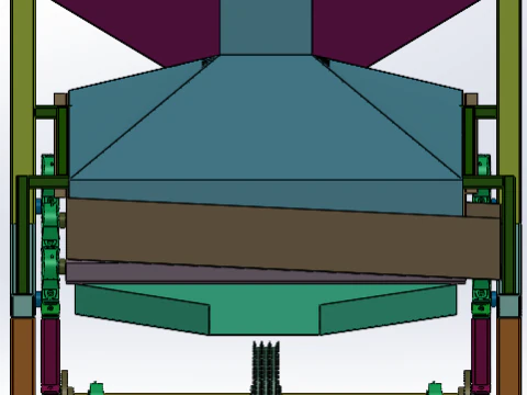 Grain vibrating screen SW 3D 3D Model