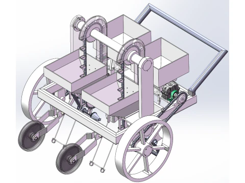 Seeder mulsa kentang SW 3D Model 3D