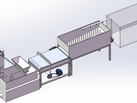 Kimchi yapma makinesi SW 3Danimasyon sim&uuml;lasyonu 3D Model