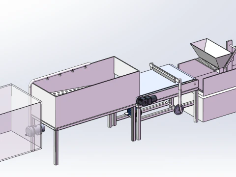 Kimchi making machine SW 3Danimation simulation 3D Model
