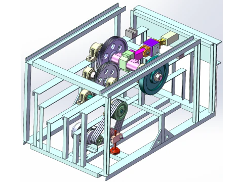 Horizontal steel bar cutting machine SW 3D 3D Model