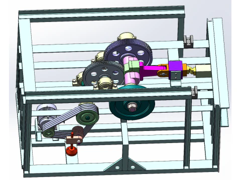 Horizontal steel bar cutting machine SW 3D 3D Model