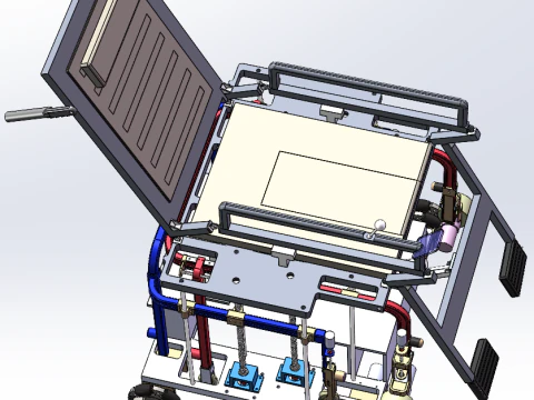 Progettazione intelligente della struttura della sedia a rotelle per disabili in piedi e riabilitazione camminata SW 3D Modello 3D