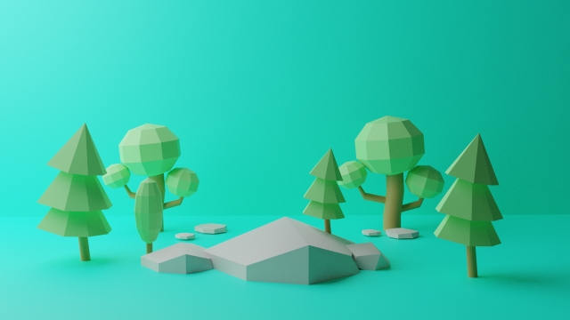 natural lowpoly model 3D Модель .c4d .max .obj .3ds .fbx .stl .blend 