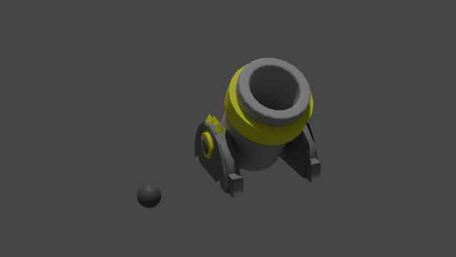 cannon 3d model Modelo 3D .c4d .max .obj .3ds .fbx .stl .blend 