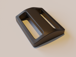 Double-alkaline buckle 3D मॉडल