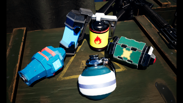 Sci-Fi Grenades Pack Low-poly Modelo 3D .c4d .max .obj .3ds .fbx .stl .blend 