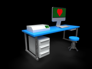 Medical equipment - low poly 3D Model