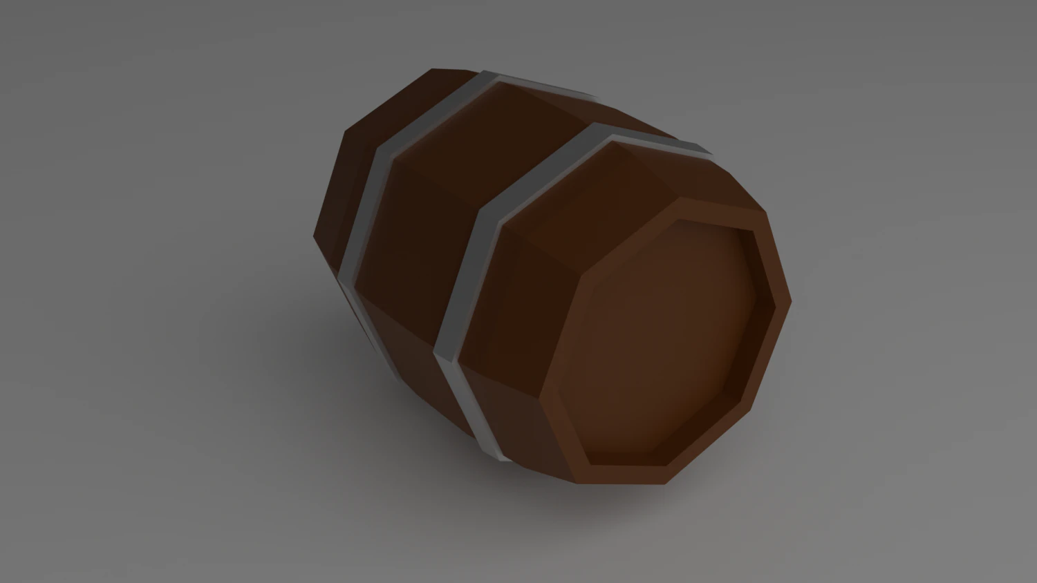 barril livre low-poly Modelo 3D .c4d .max .obj .3ds .fbx .stl .blend 