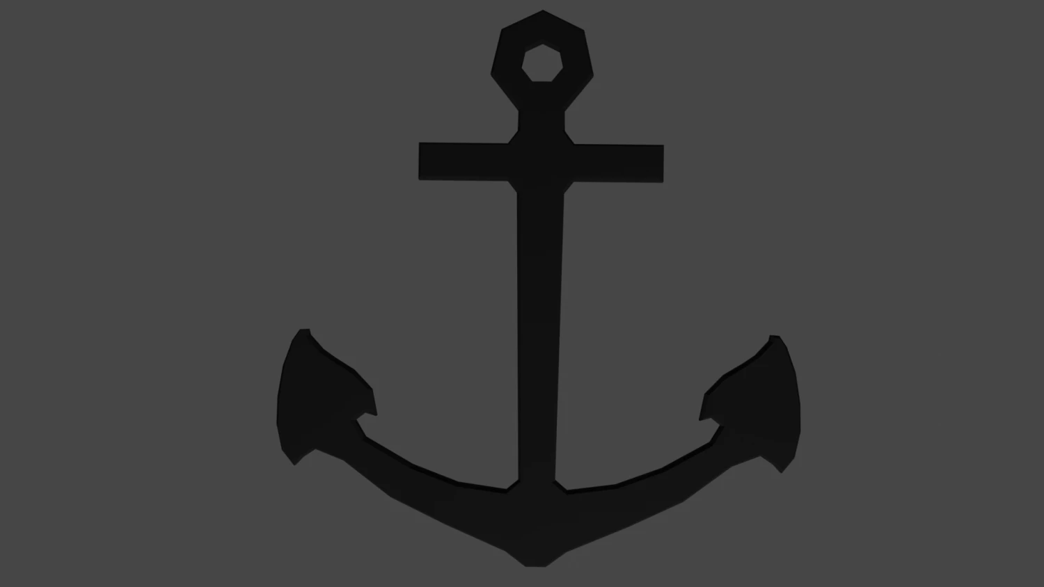 low-poly anchor 3D Model .c4d .max .obj .3ds .fbx .stl .blend 