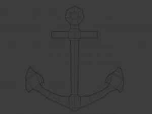 low-poly anchor 3D Model