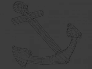 low-poly anchor 3D Model