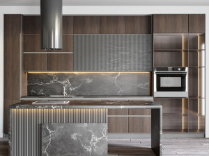 modern kitchen 1 3D Modell