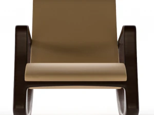 leather swivel armchair 3D Model